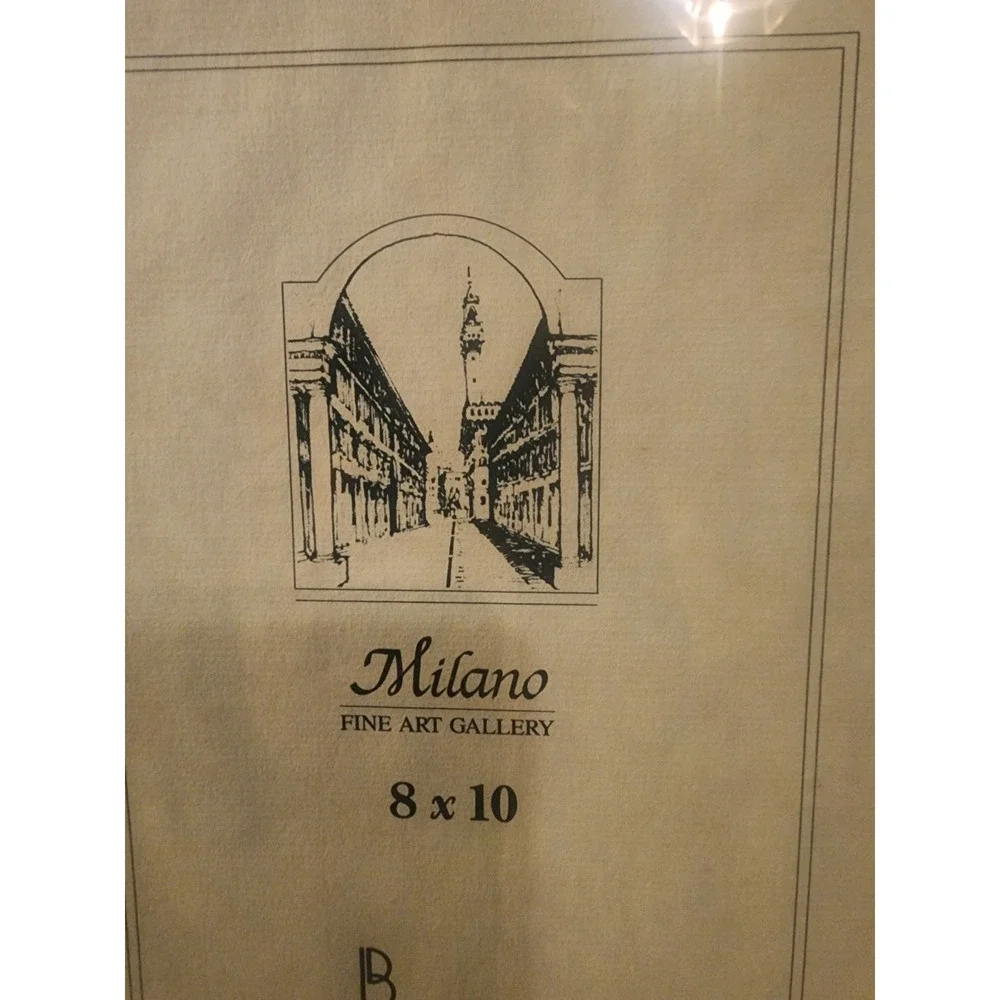 Vintage Fetco Milano Floral Marbled 8×10 Photo Frame, HTF 1980s